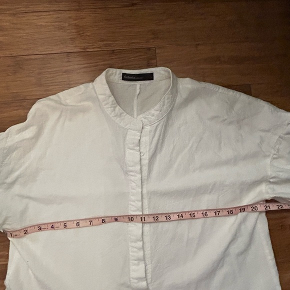 Celima Collection White Cotton Poplin Mini Dress Large - Picture 6 of 7